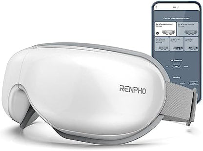 RENPHO Fathers Day Dad Gifts, Eye Massager with Heat, FSA Eligible HSA, Eye Mask for Head Tension, Birthday Gifts for Men Women Mom Husband, Sleep Mask for Eye Strain and Dry Eyes, Eyeris 1|B07SM61FCT