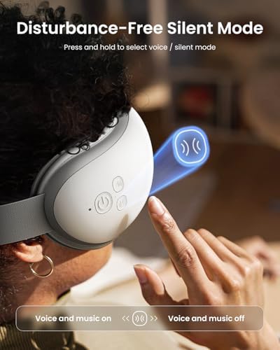 RENPHO Fathers Day Dad Gifts, Eye Massager with Heat, FSA Eligible HSA, Eye Mask for Head Tension, Birthday Gifts for Men Women Mom Husband, Sleep Mask for Eye Strain and Dry Eyes, Eyeris 1|B07SM61FCT