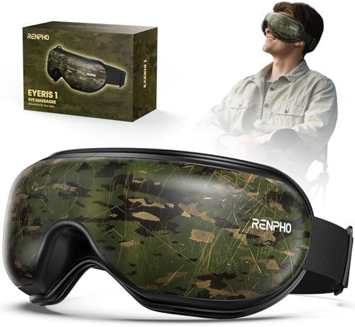 RENPHO Fathers Day Dad Gifts, Eye Massager with Heat, FSA Eligible HSA, Eye Mask for Head Tension, Birthday Gifts for Men Women Mom Husband, Sleep Mask for Eye Strain and Dry Eyes, Eyeris 1|B07SM61FCT