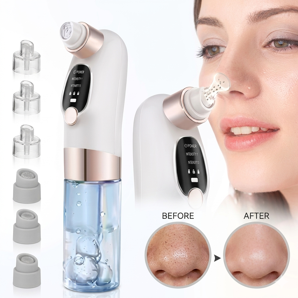 USB Rechargeable Blackhead, Pimple, Acne Remover Pore Vacuum